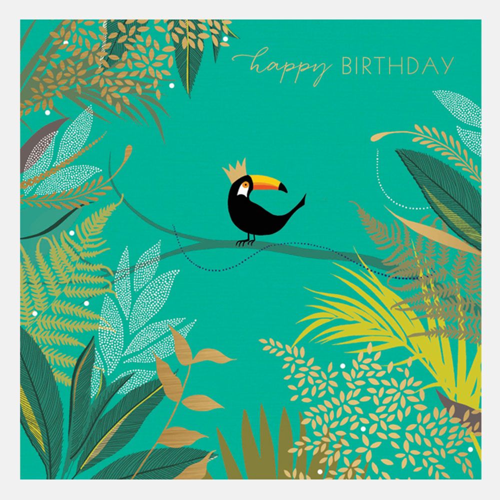 Toucan On A Branch Birthday Card By Sara Miller London